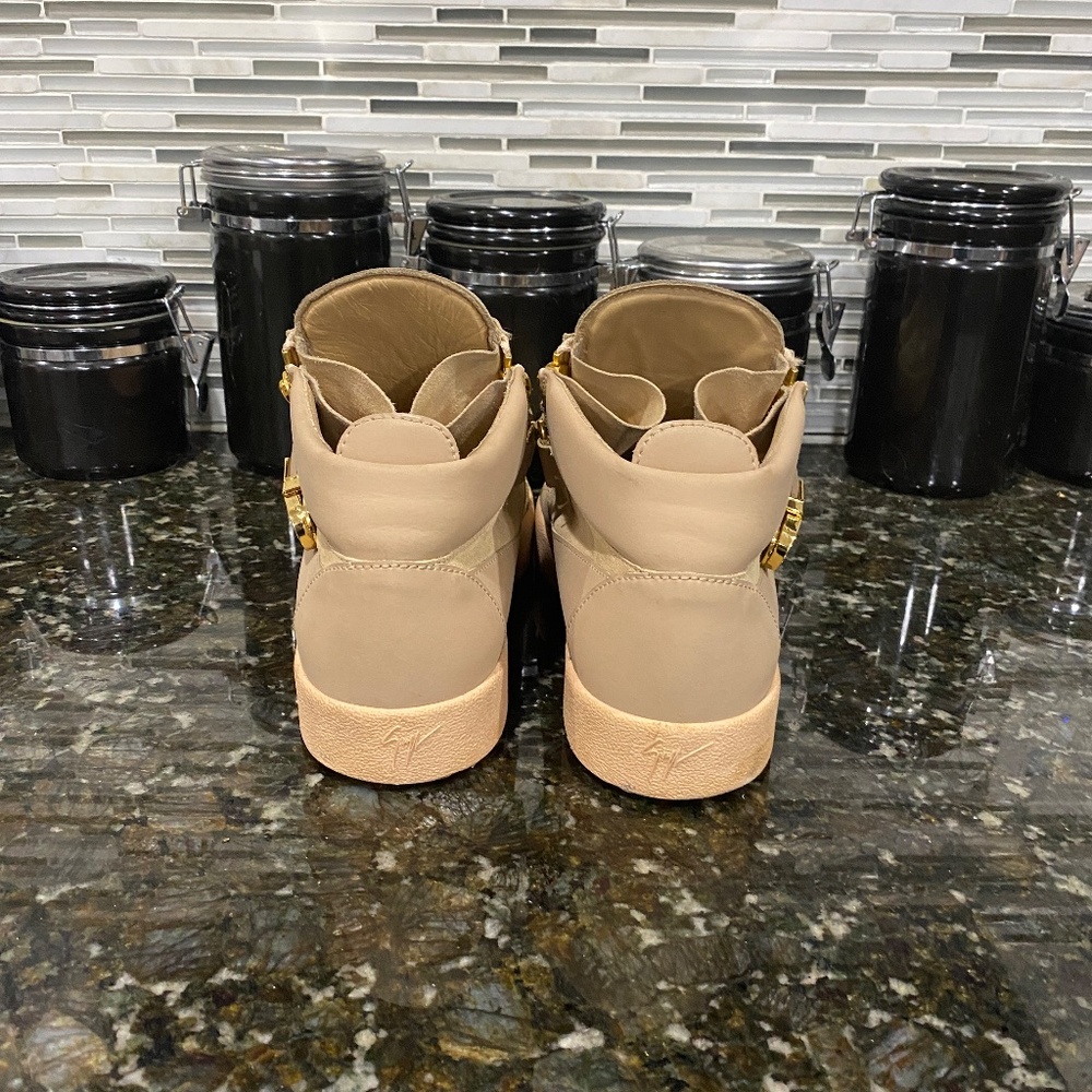 Giuseppe Zanotti Coby Leather Trainer (Size: 47, Color: Dusty Pink) - Picture 4 of 10